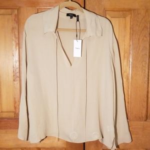 Theory 100% Silk "SAILOR TOP" L